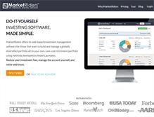 Tablet Screenshot of marketriders.com